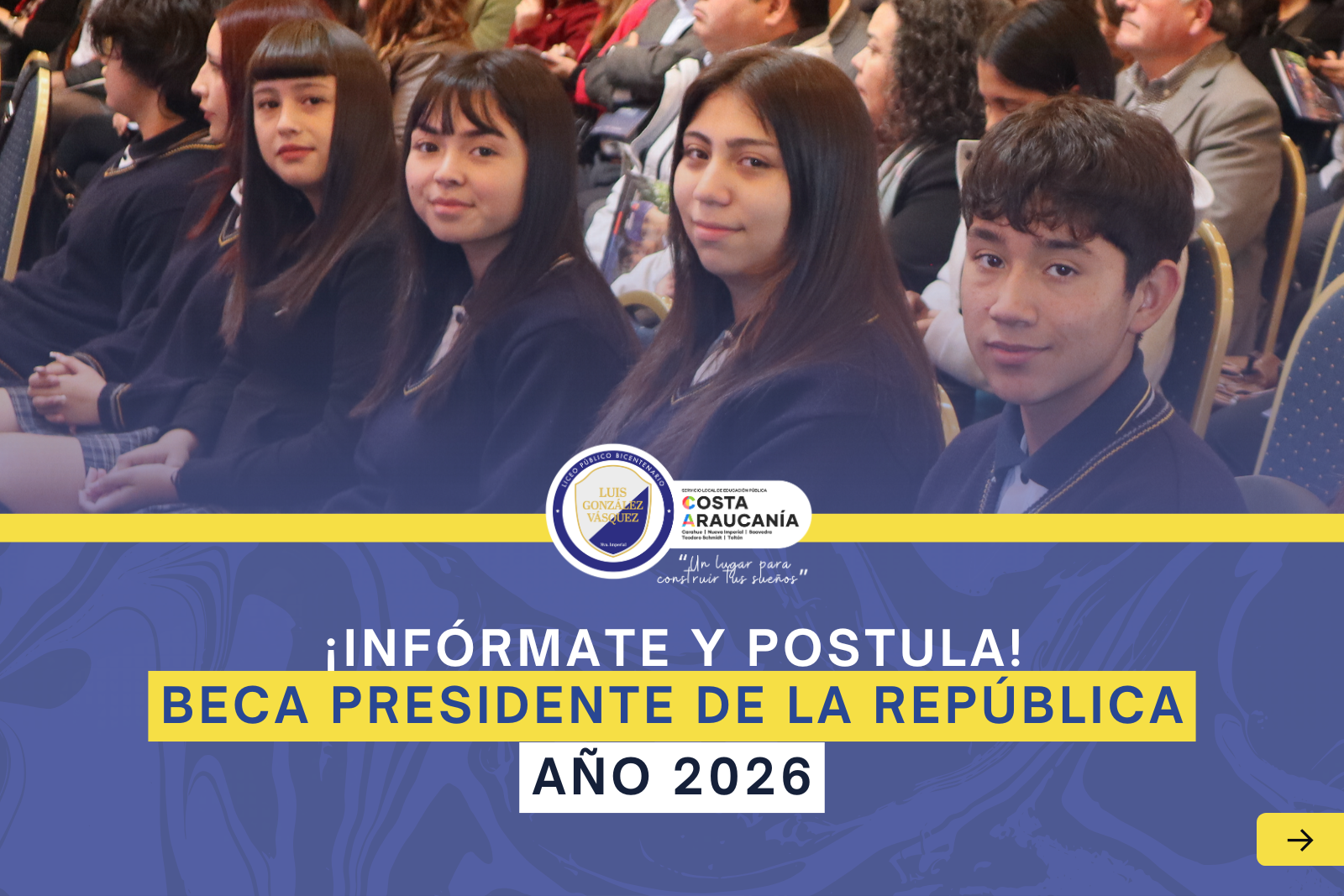 Postula a la Beca Presidente de la República 2026